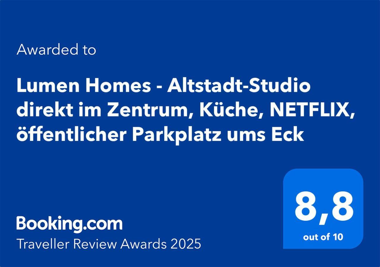 Lumen Homes - Altstadt-Studio Direkt Im Zentrum, Kueche, Netflix, Oeffentlicher Parkplatz Ums Eck Інґольштадт Екстер'єр фото